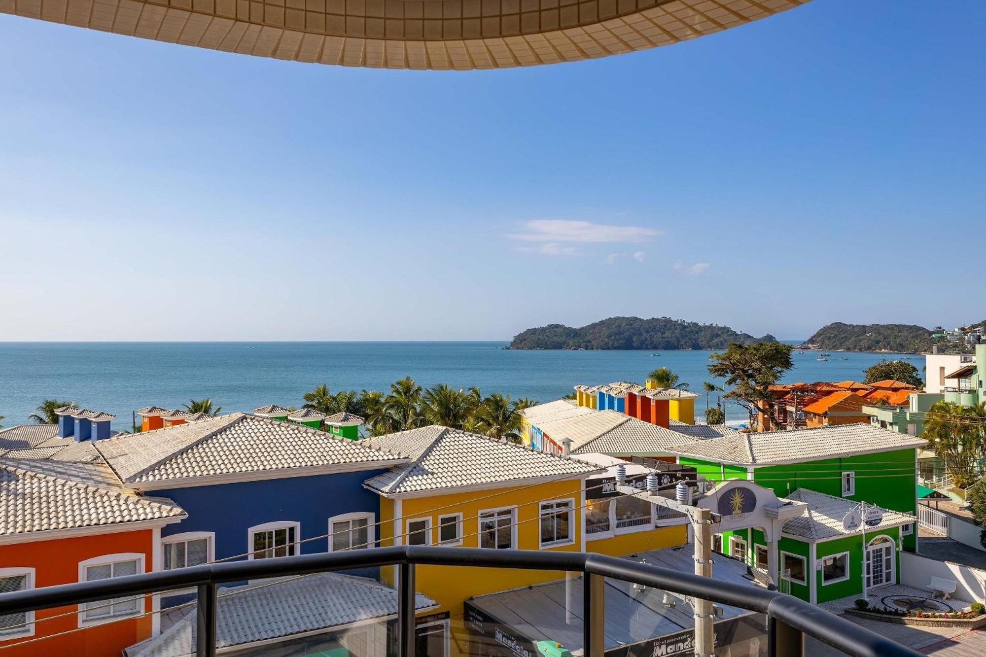 Confortavel Loft Com Vista Para O Mar - Condominio Com Piscina Bombinhas Luaran gambar